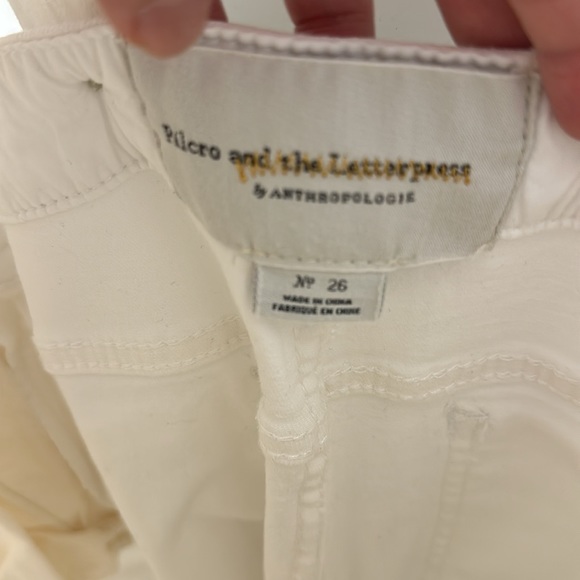 Anthropologie white overalls - Picture 2 of 2